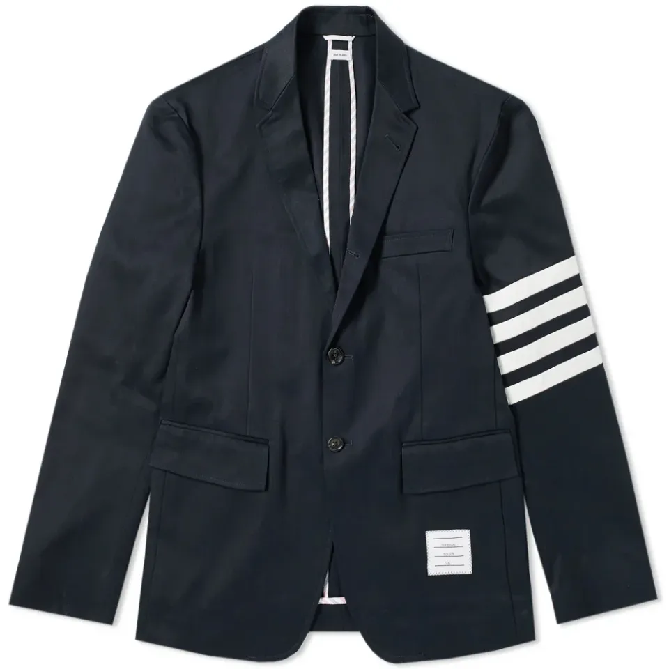 Unconstructed Twill Arm Stripe Blazer