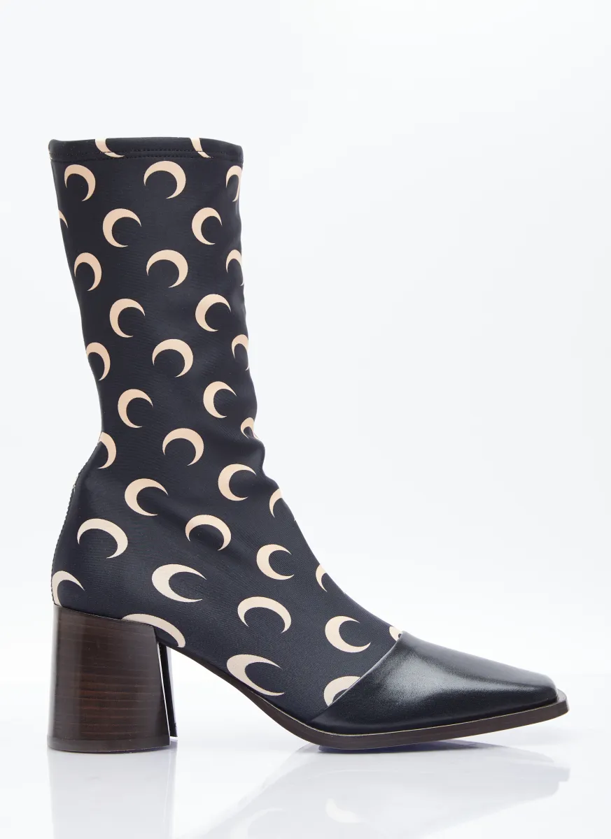 Regenerated Moon Jersey Ankle Boots