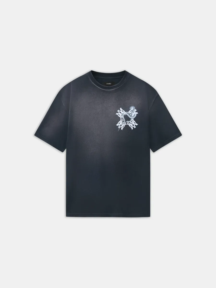 MA QUAD SNAKE OVERSIZED TEE - Black