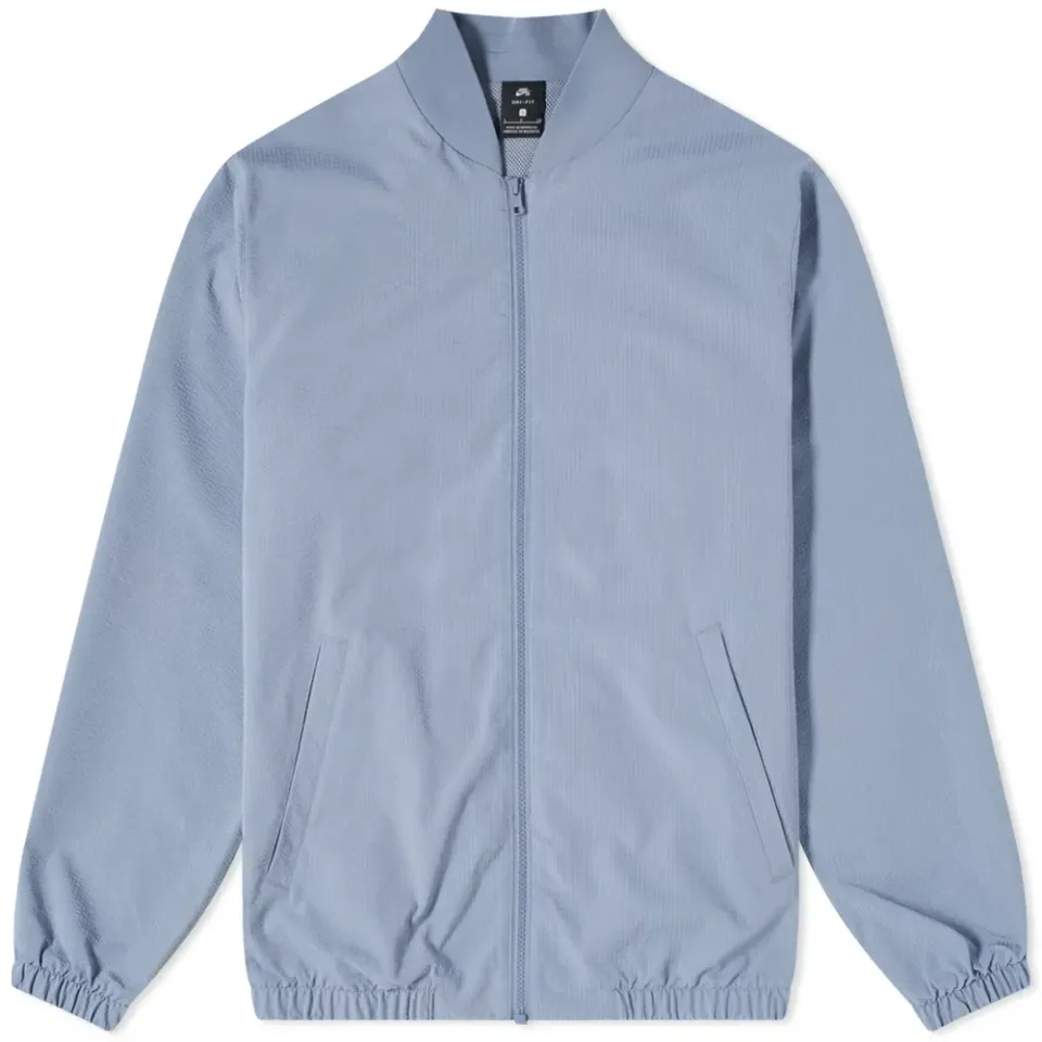 Seersucker Bomber Jacket