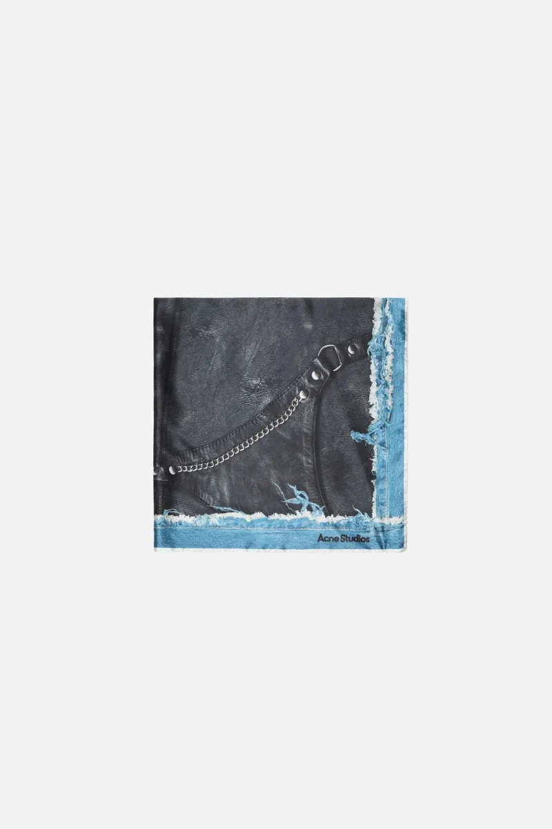 Printed silk scarf