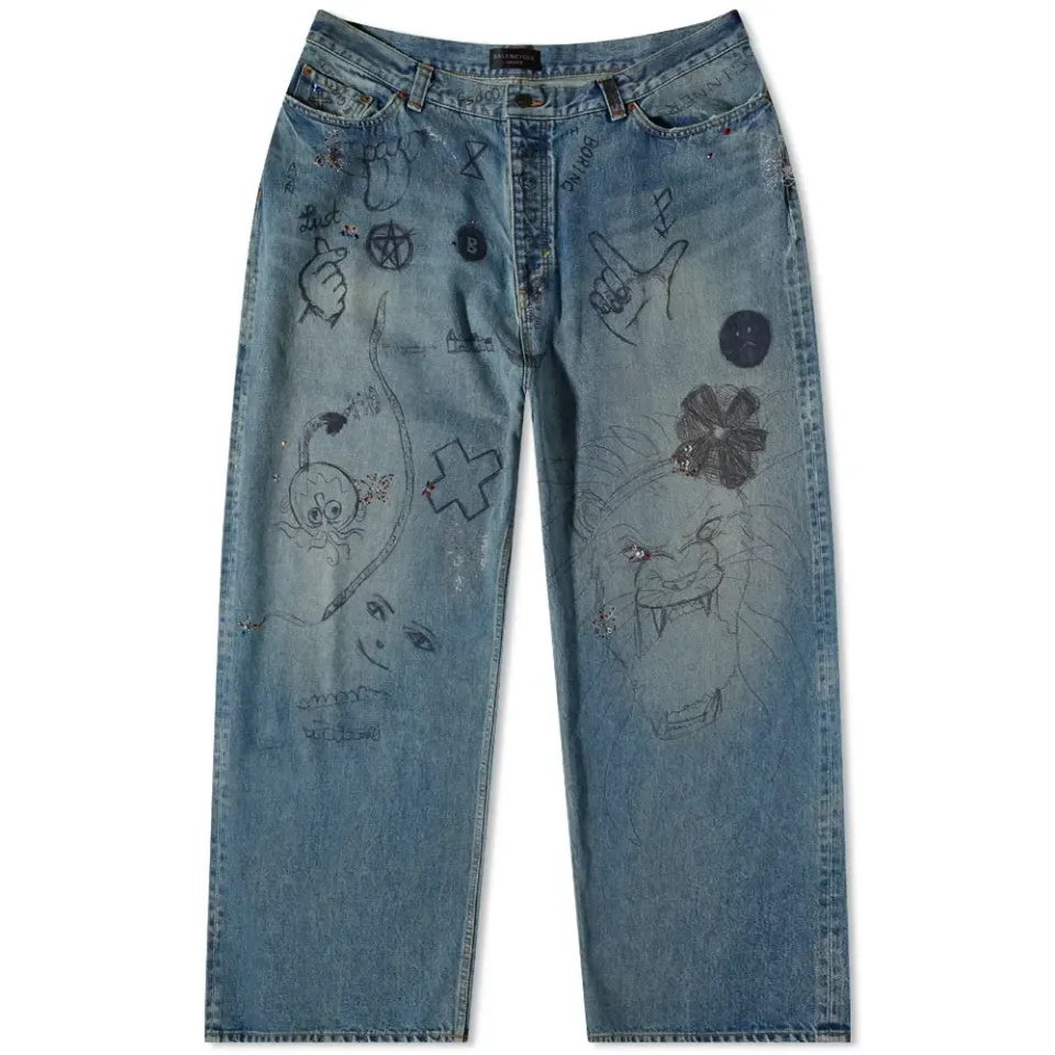 Destroyed Baggy Jeans