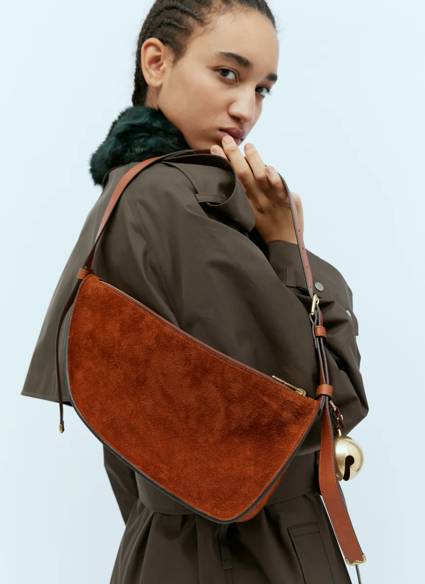 Suede Sling Shoulder Bag