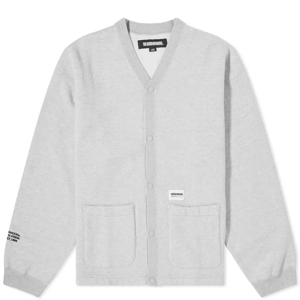 Plain Sweat Cardigan
