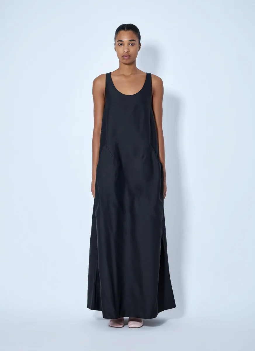 Drazero Wool and Silk-Blend Maxi Dress