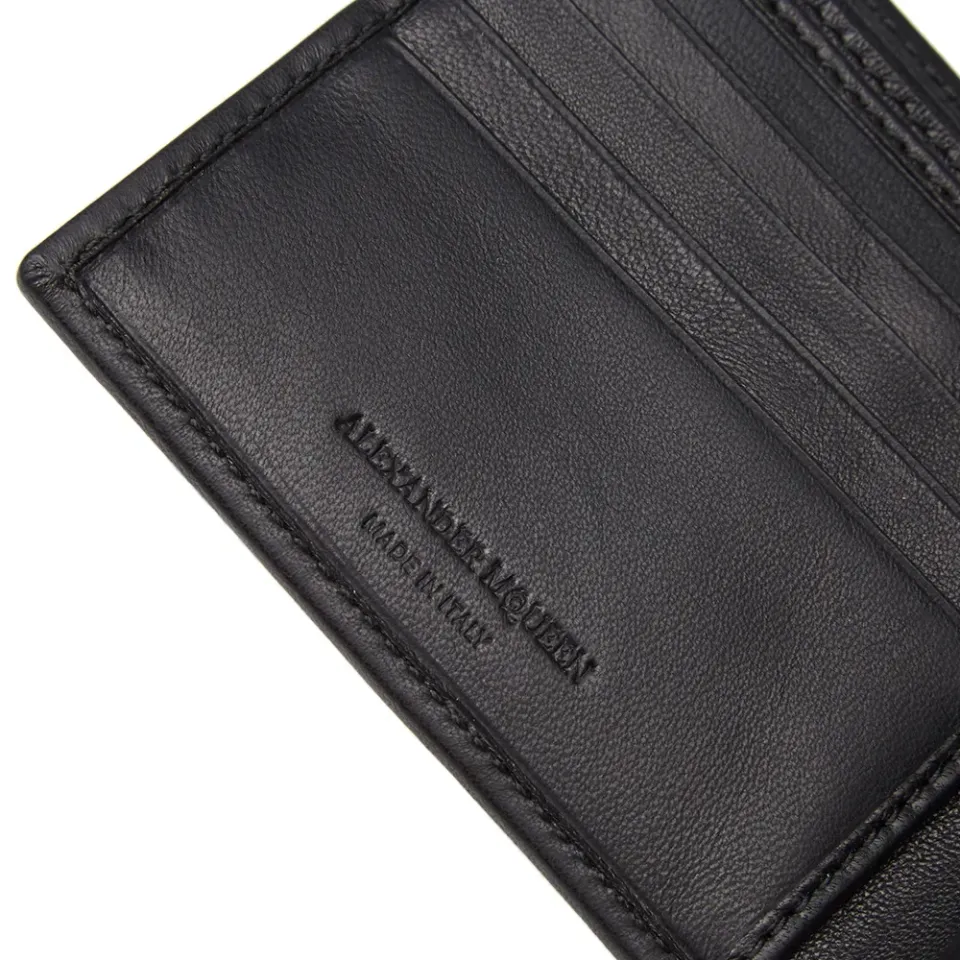 Skull Print Chain Billfold Wallet
