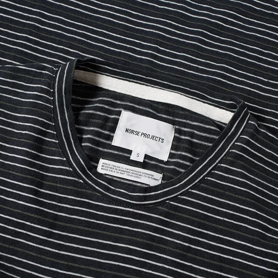 Long Sleeve James Fine Stripe Tee