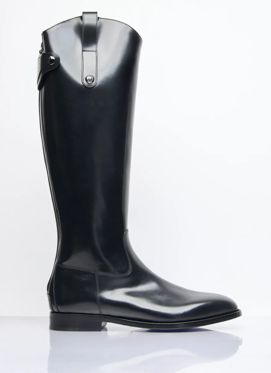 Knee-High Leather Boots