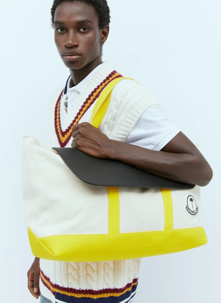 Logo Patch Canvas Tote Bag