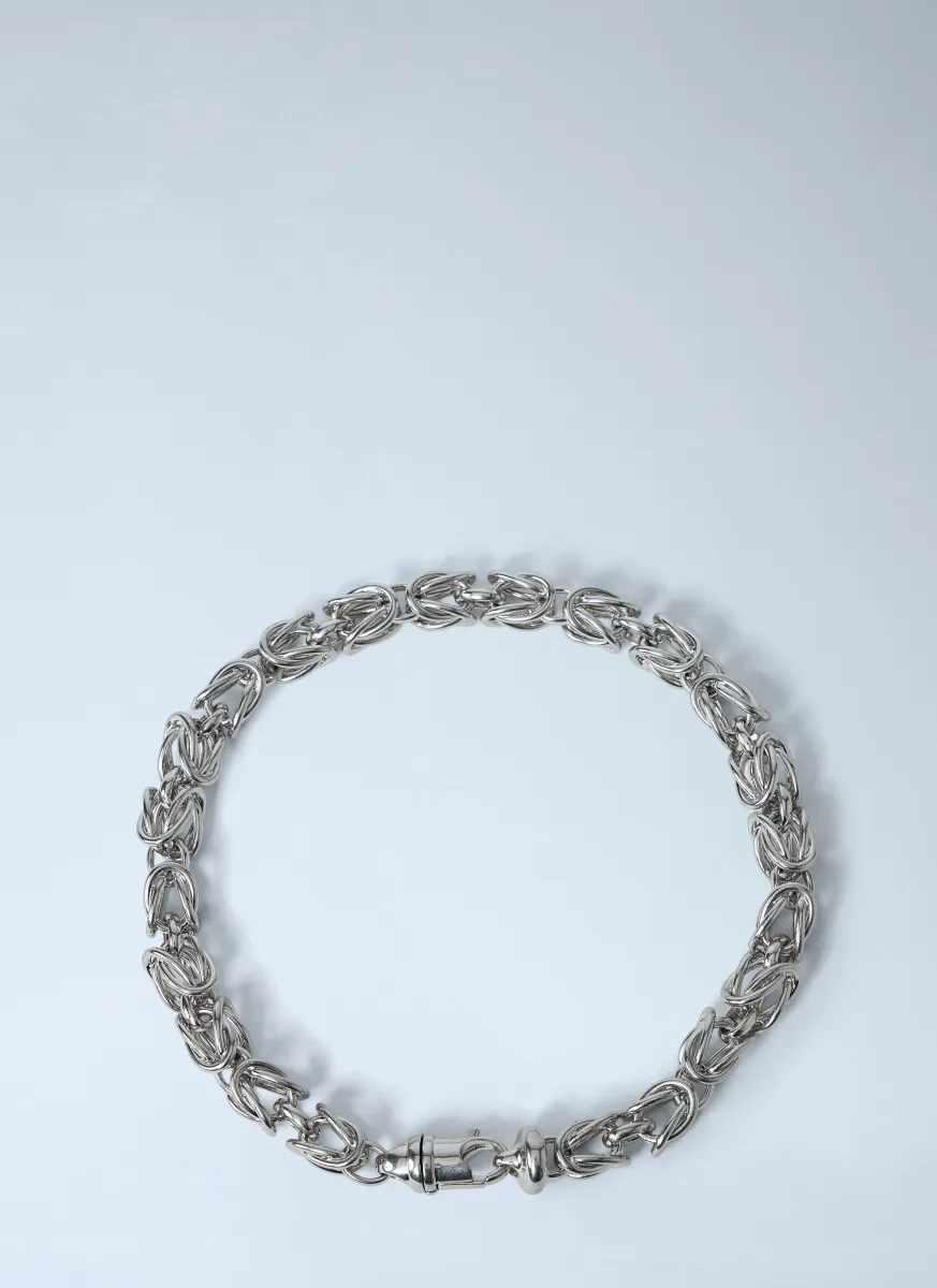Byzantine Link Statement Collar Necklace