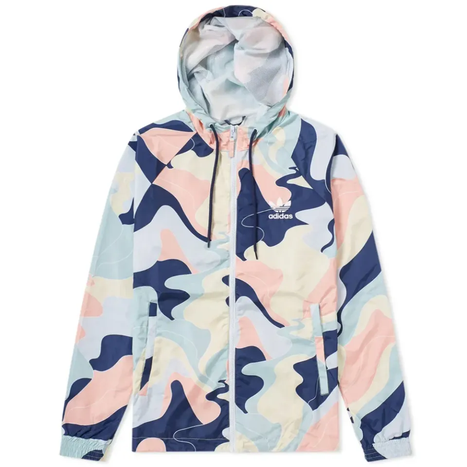 Pastel Camo Packable Windbreaker