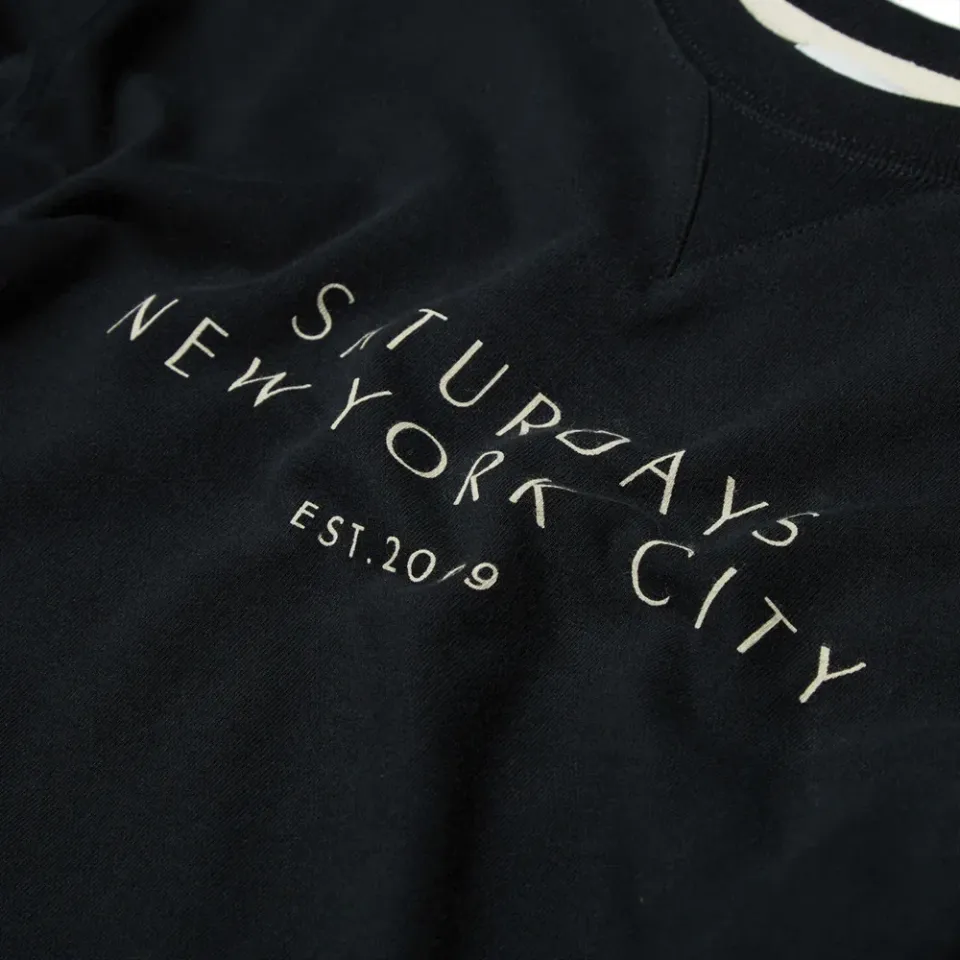 Saturdays Bowery Established Logo Crew Neck Sweat