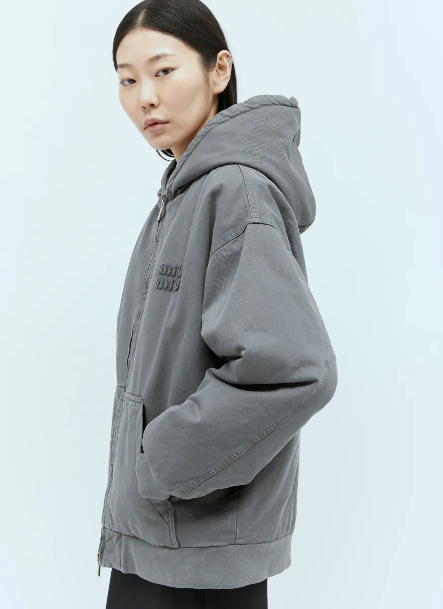Garment-Dyed Gabardine Blouson Jacket