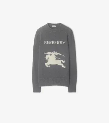 Knight Wool Cashmere Sweater in Grey