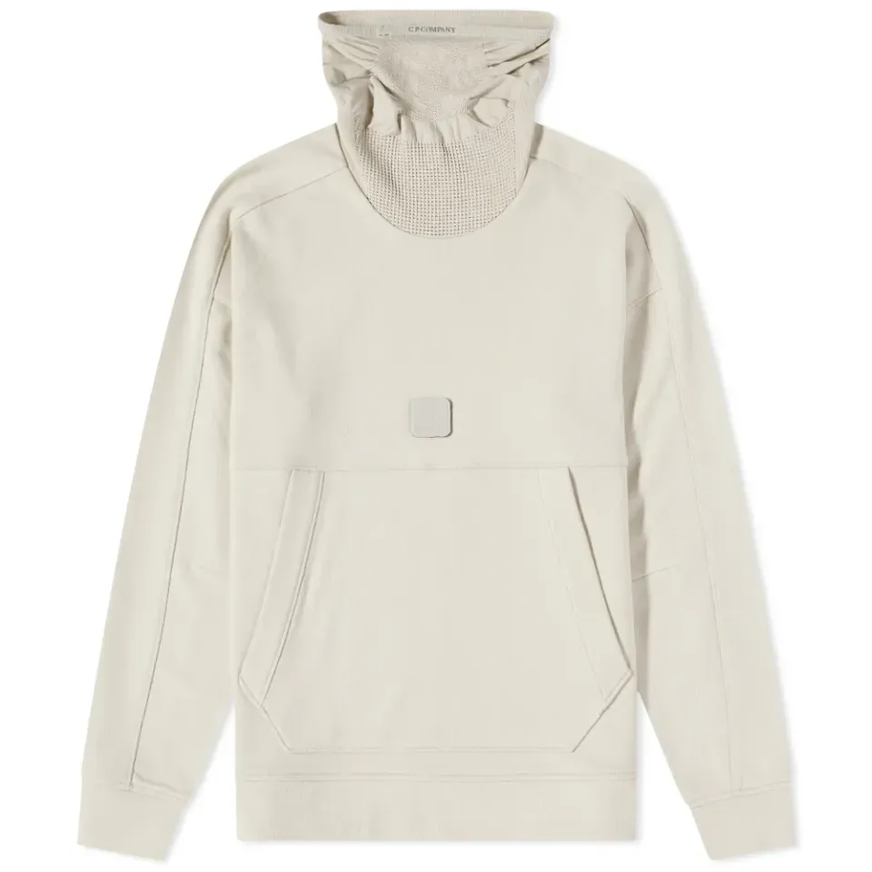 Rubber Patch Logo Stand Collar Sweat