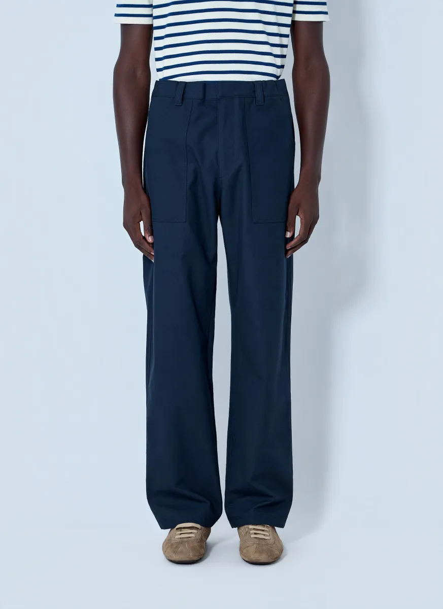 Wide-Leg Tailored Trousers