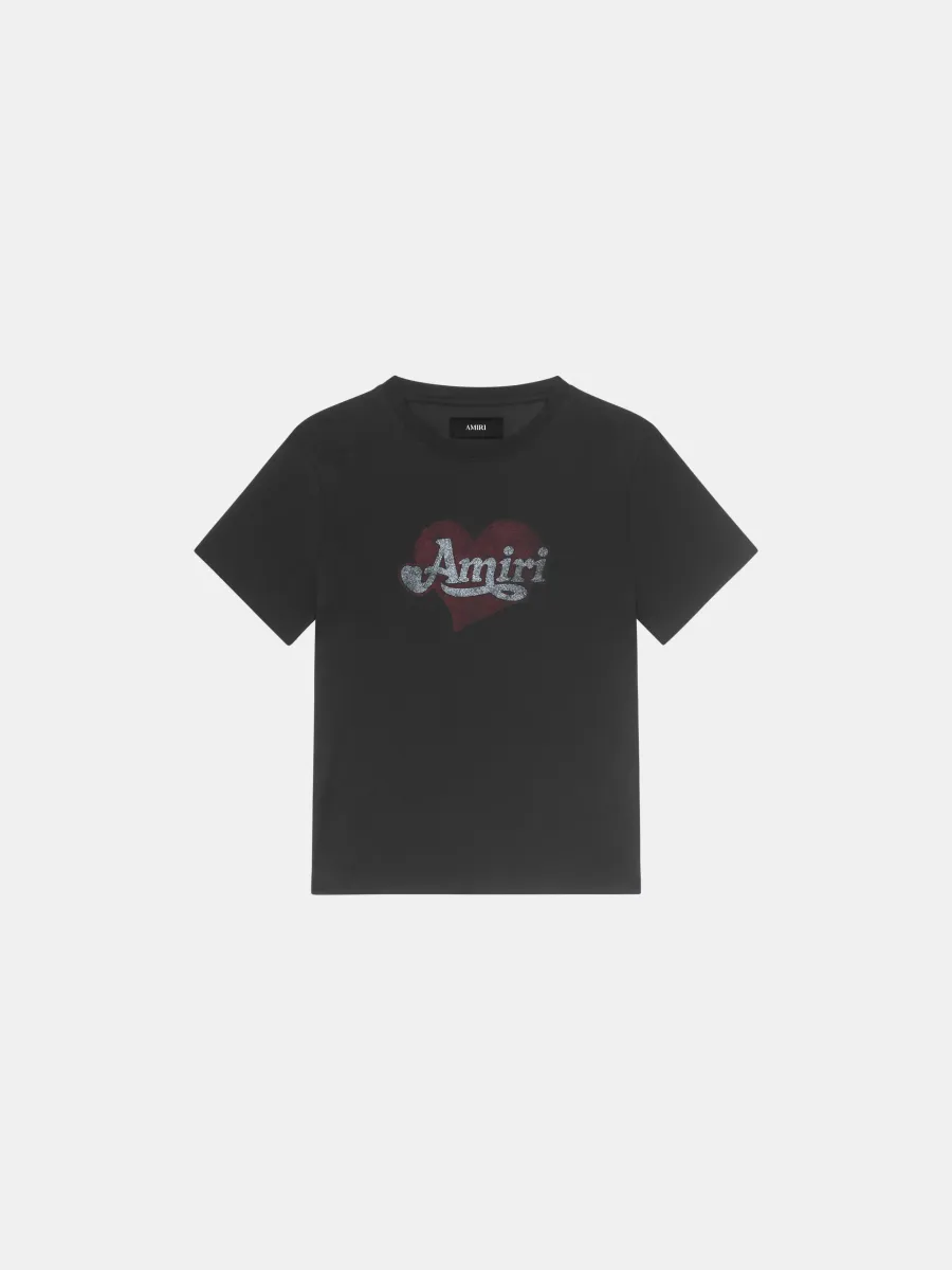 WOMEN - WOMEN'S AMIRI HEART TEE - Black