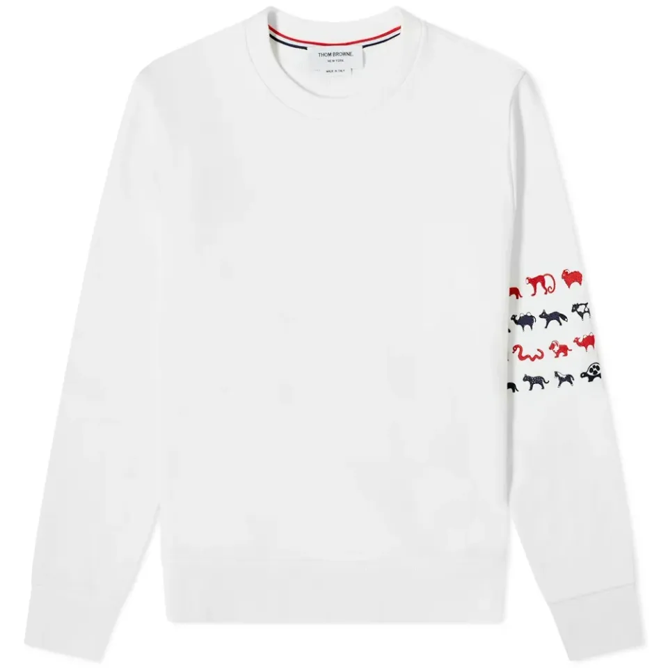 Embroidered 4 Bar Crew Sweat