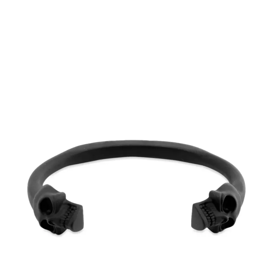 Large Twin Skull Bangle