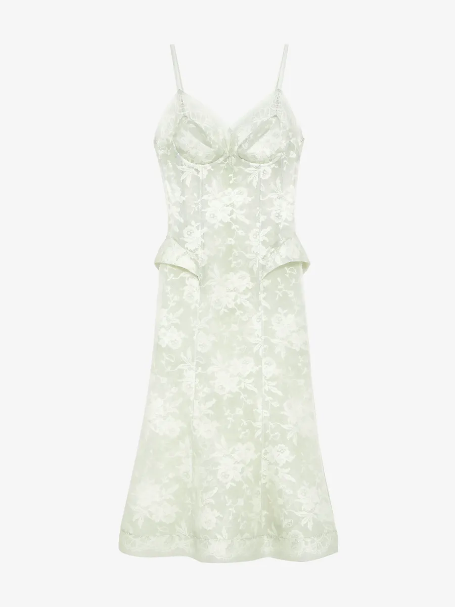Floral Lace Midi Dress