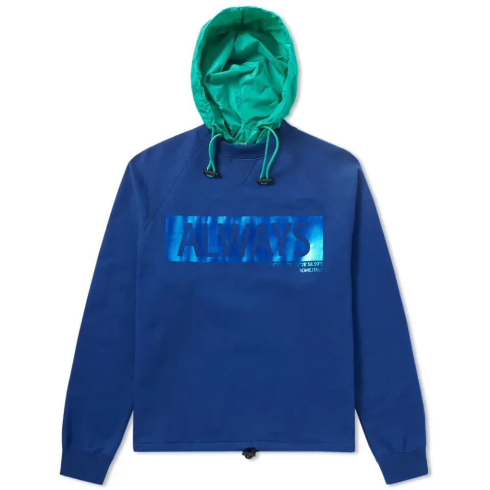 Always Metallic Logo Hooded Sweat