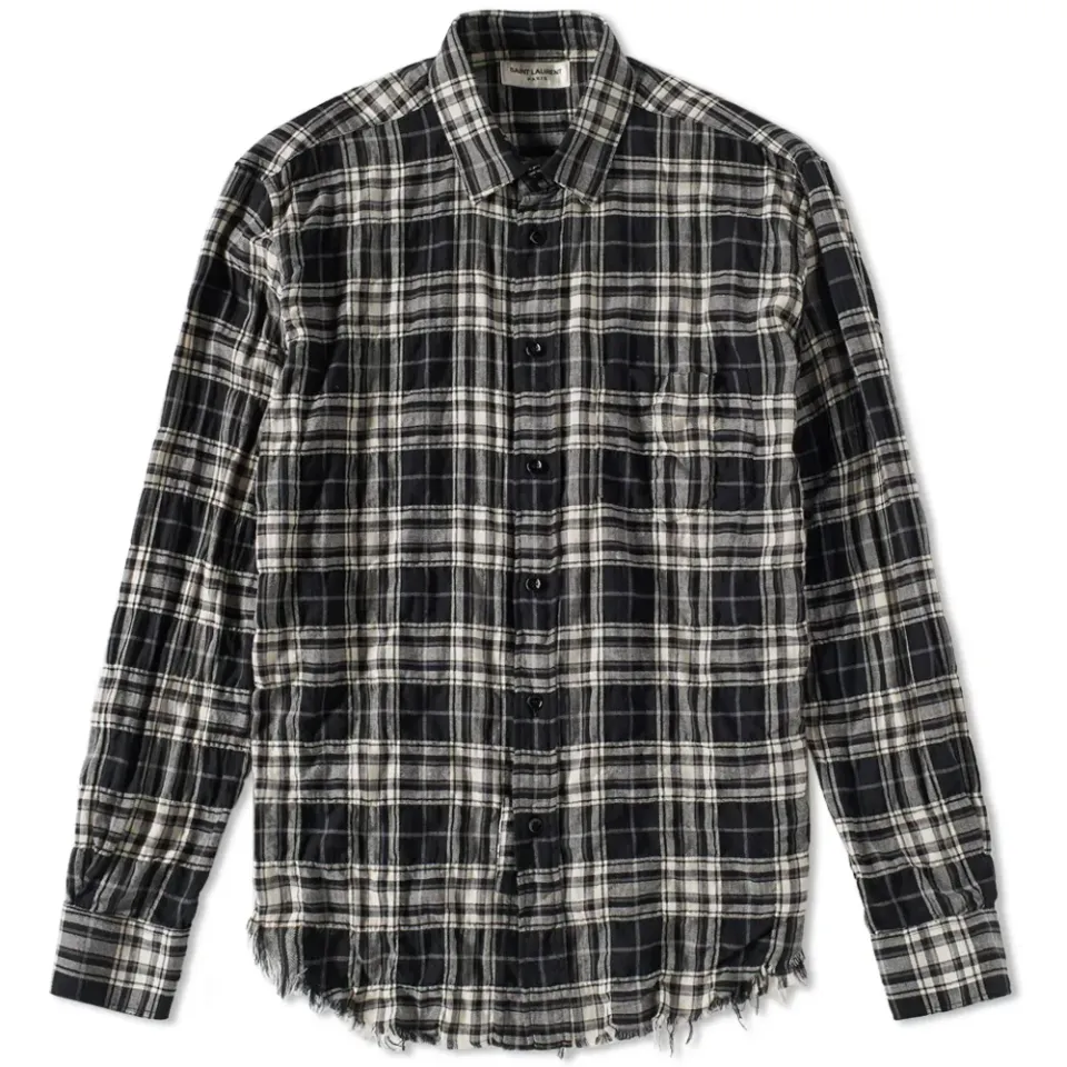 Distressed Check Shirt