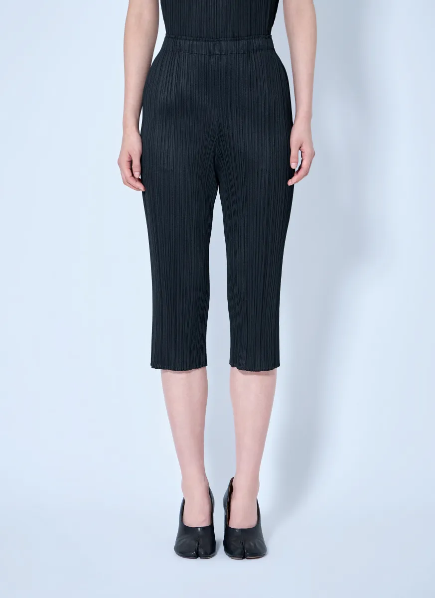 Pleated Cropped Trousers