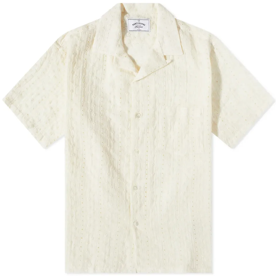 Piros Embroidered Vacation Shirt