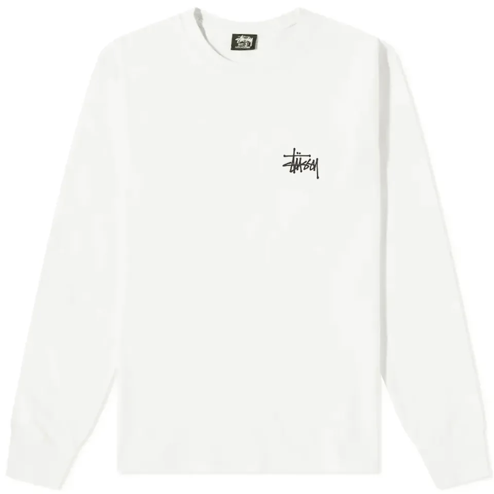 Long Sleeve Basic Stussy Pigment Dyed T-Shirt