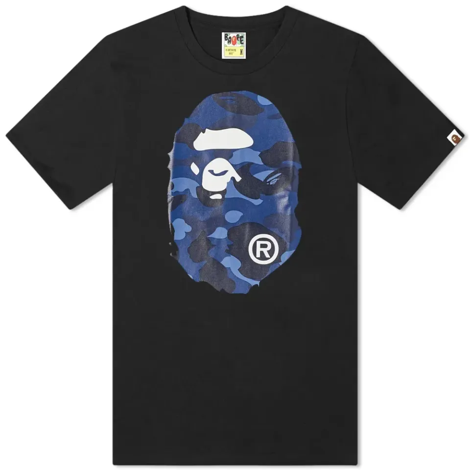 Colour Camo Big Ape Head T-Shirt