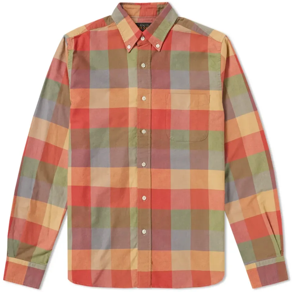 Button Down Multi Check Shirt