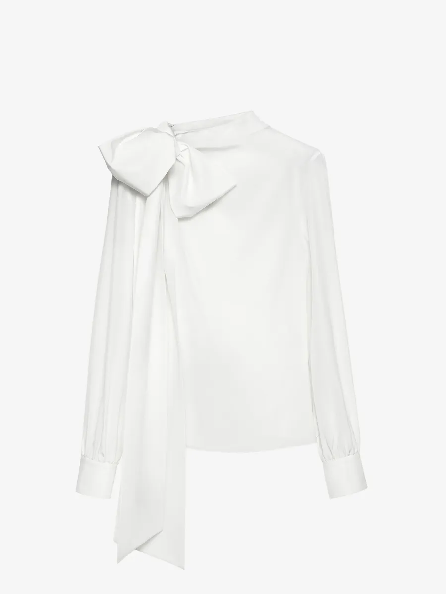 Shoulder Bow Blouse