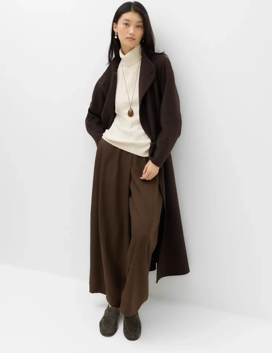 Cable Knit Roll Neck Relaxed Fit Jumper