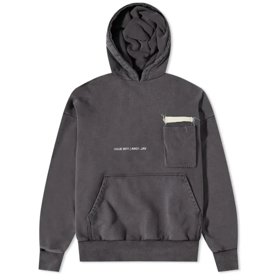 Raw Badge Popover Hoodie