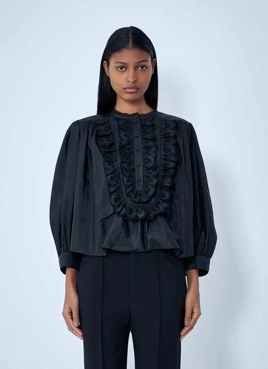 Ruffled Detail Blouse