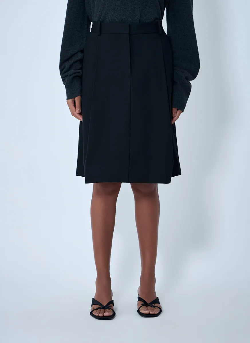 Tailored Pleated Skirt