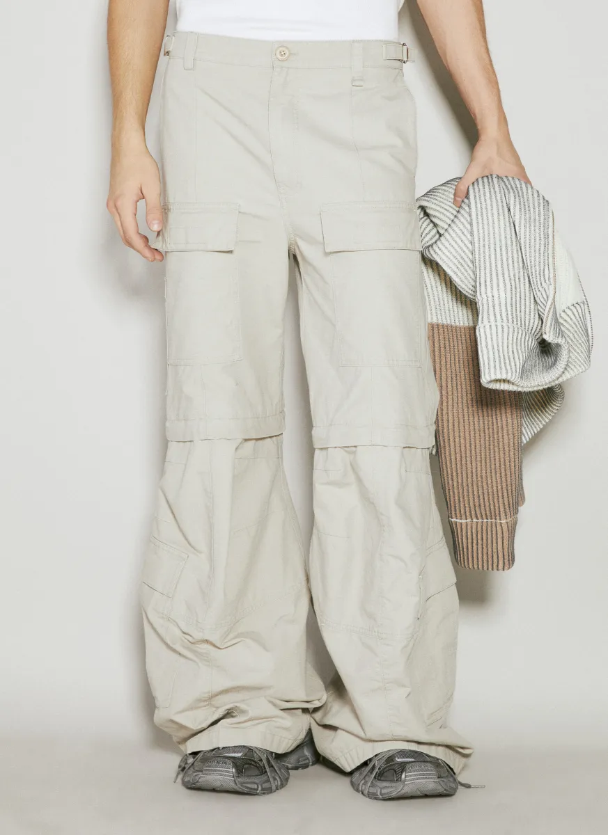 Flared Cargo Pants