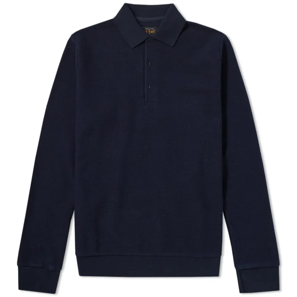 Long Sleeve Cotton Polo