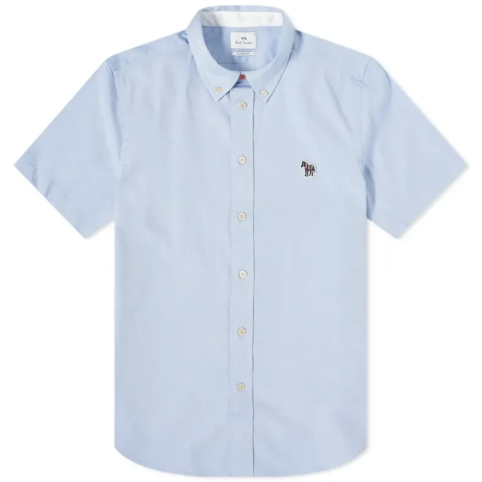 Button Down Zebra Oxford Shirt
