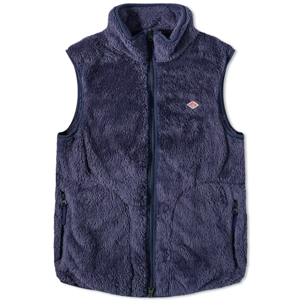 High Pile Fleece Stand Collar Vest