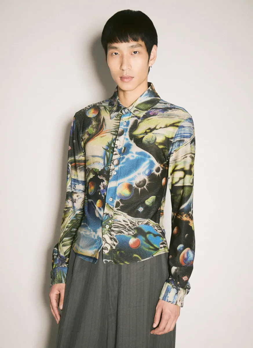 Printed Stretch Shirt