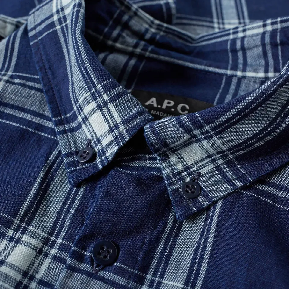 A.P.C. Button Down Checked Shirt