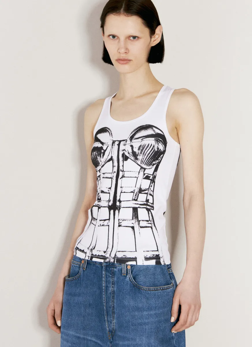 Cage Trompe L'oeil Tank Top