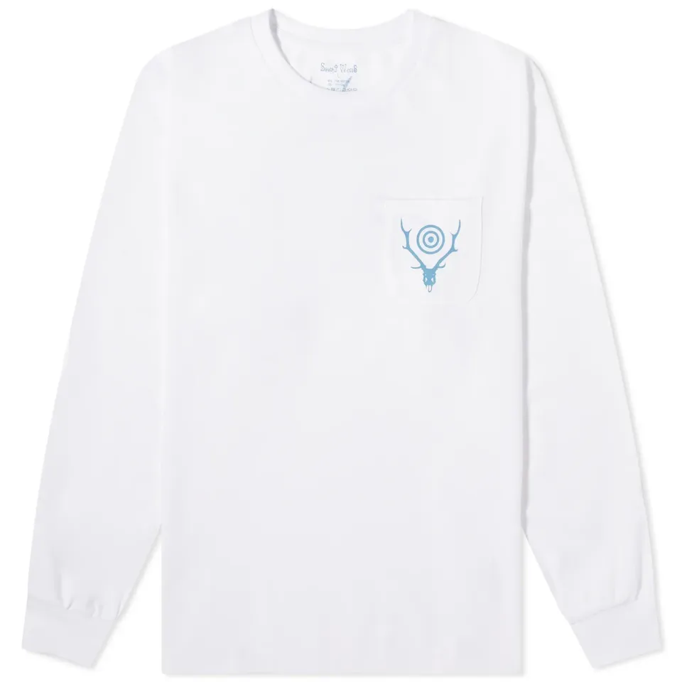 Long Sleeve Circle Horn Pocket T-Shirt