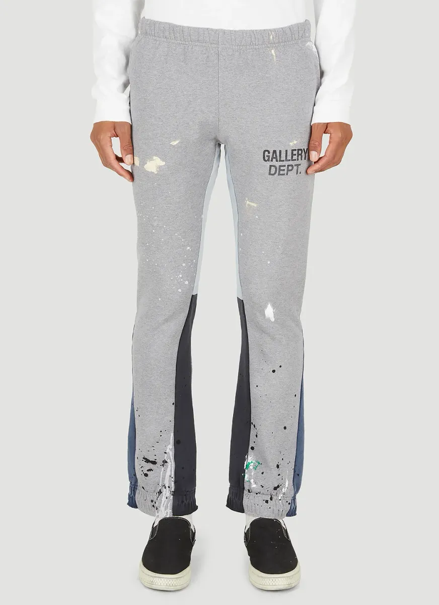 Logo Print Flare Track Pants