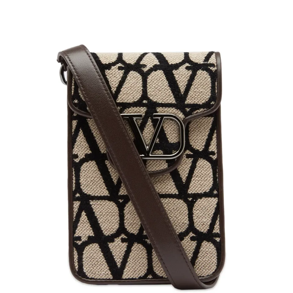 V Logo Cross Body Phone Holder