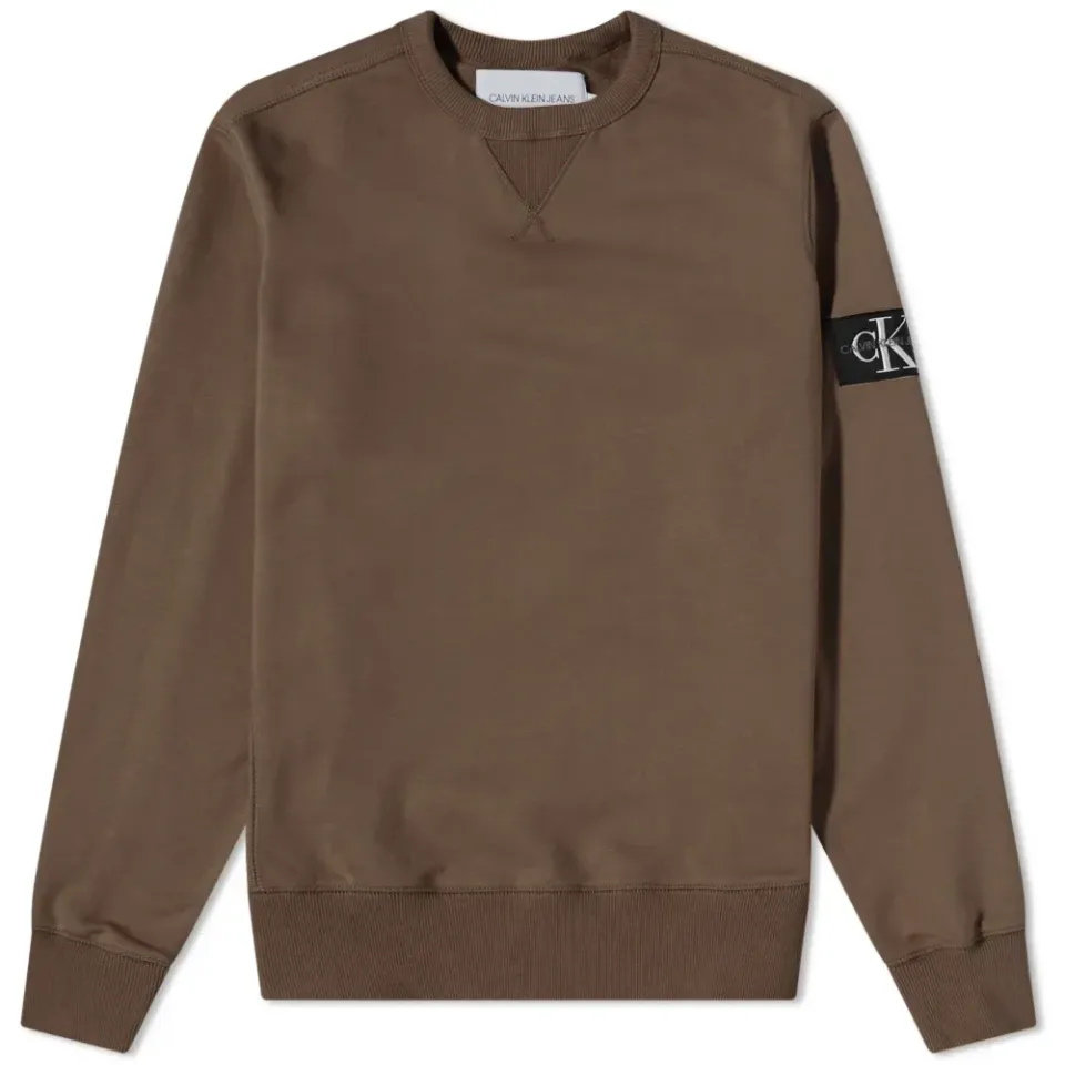 Monogram Sleeve Badge Crew Sweat