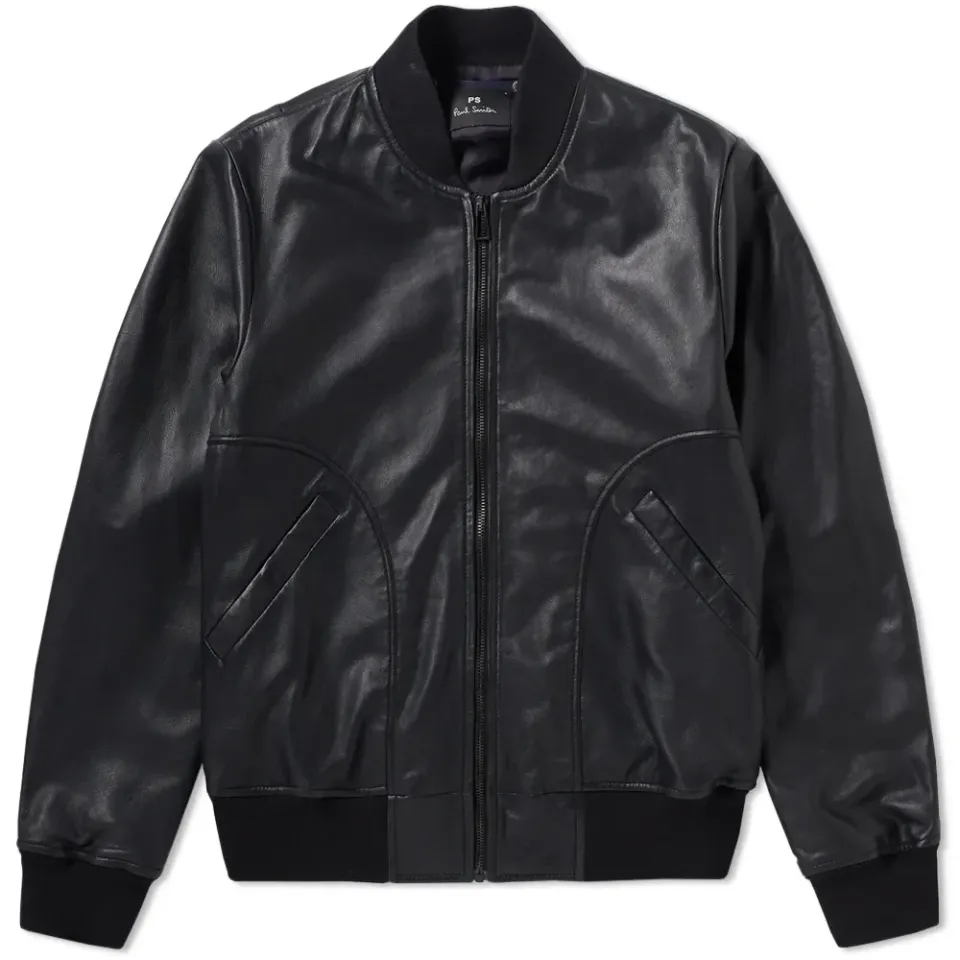 Leather Bomber Jacket