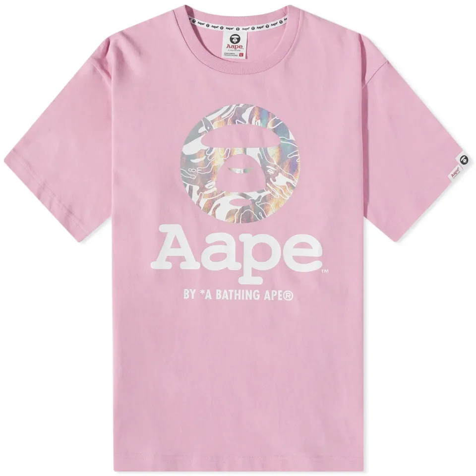 AAPE Foil Camo Moon Face T-Shirt