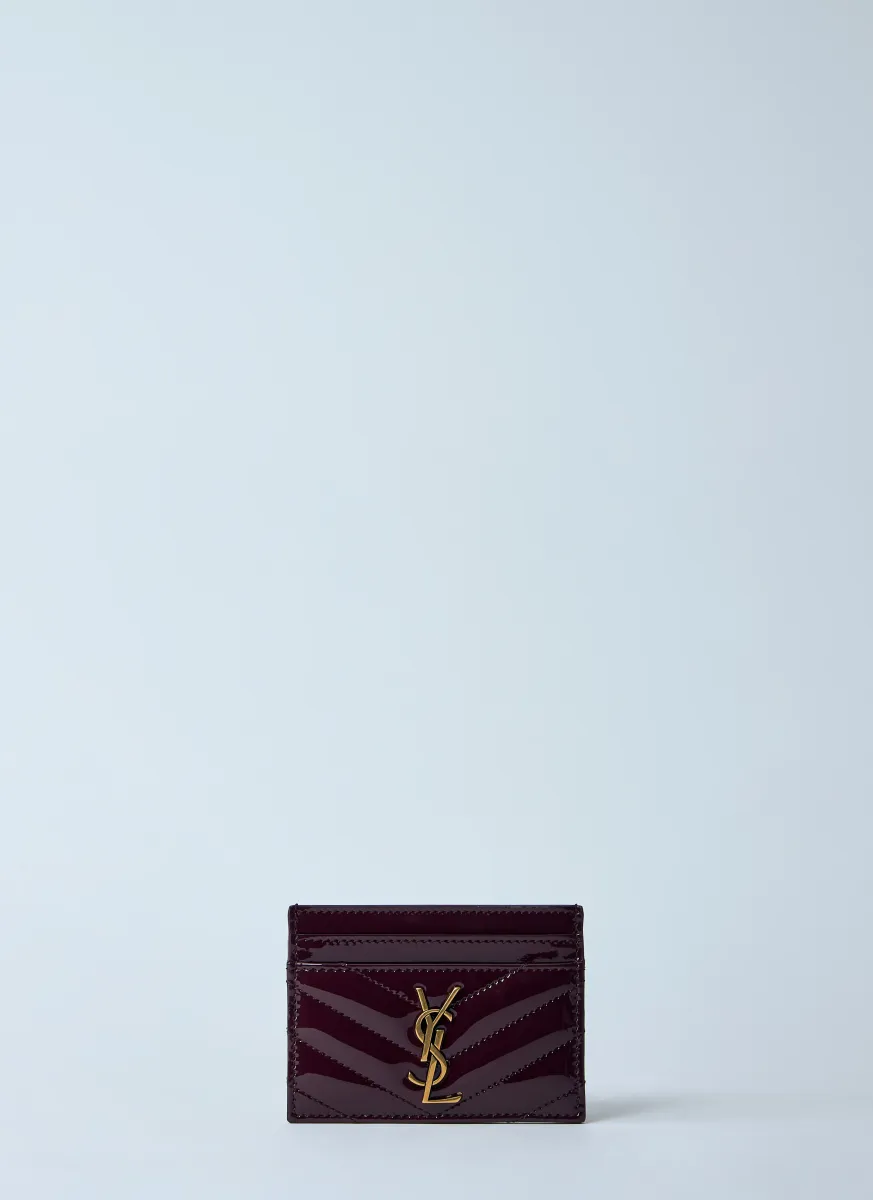 Logo Plaque Leather Cardholder